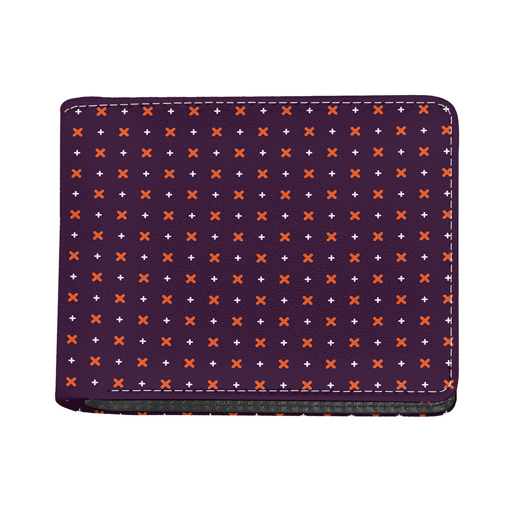 Halloween Plus And Cross Pattern Print Bifold Wallet