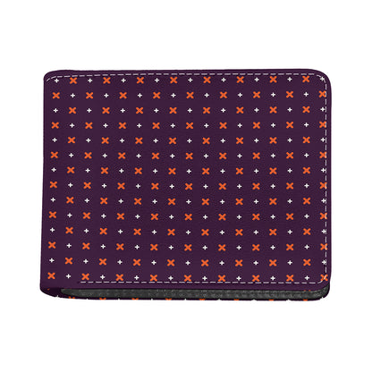 Halloween Plus And Cross Pattern Print Bifold Wallet
