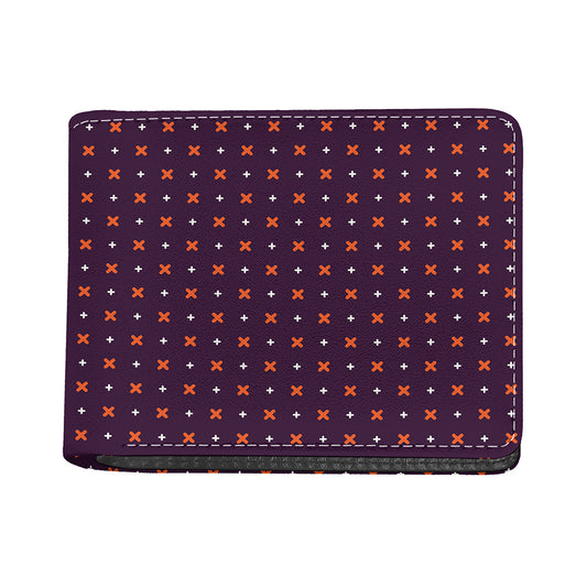 Halloween Plus And Cross Pattern Print Bifold Wallet
