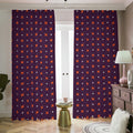 Halloween Plus And Cross Pattern Print Dimout Pencil Pleat Curtains