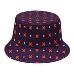 Halloween Plus And Cross Pattern Print Bucket Hat