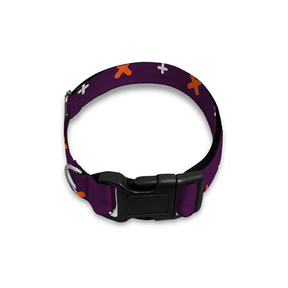 Halloween Plus And Cross Pattern Print Dog Collar