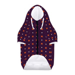 Halloween Plus And Cross Pattern Print Dog Zip Up Hoodie