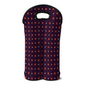 Halloween Plus And Cross Pattern Print Double Neoprene Wine Tote