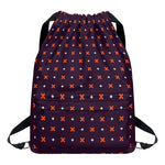 Halloween Plus And Cross Pattern Print Drawstring Backpack