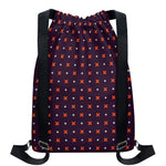 Halloween Plus And Cross Pattern Print Drawstring Backpack