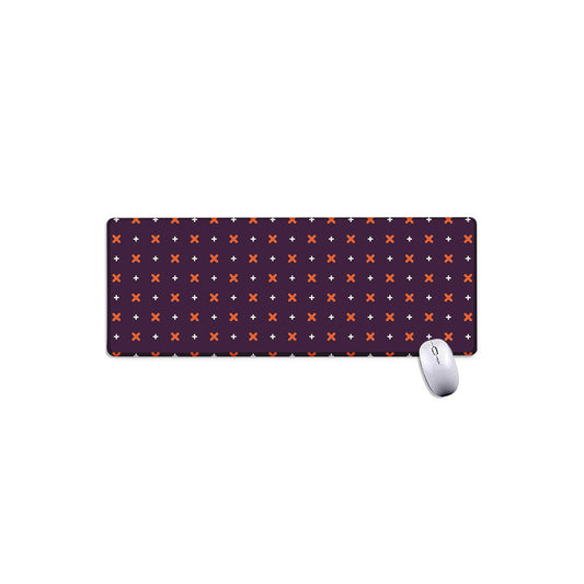 Halloween Plus And Cross Pattern Print Extended Mouse Pad