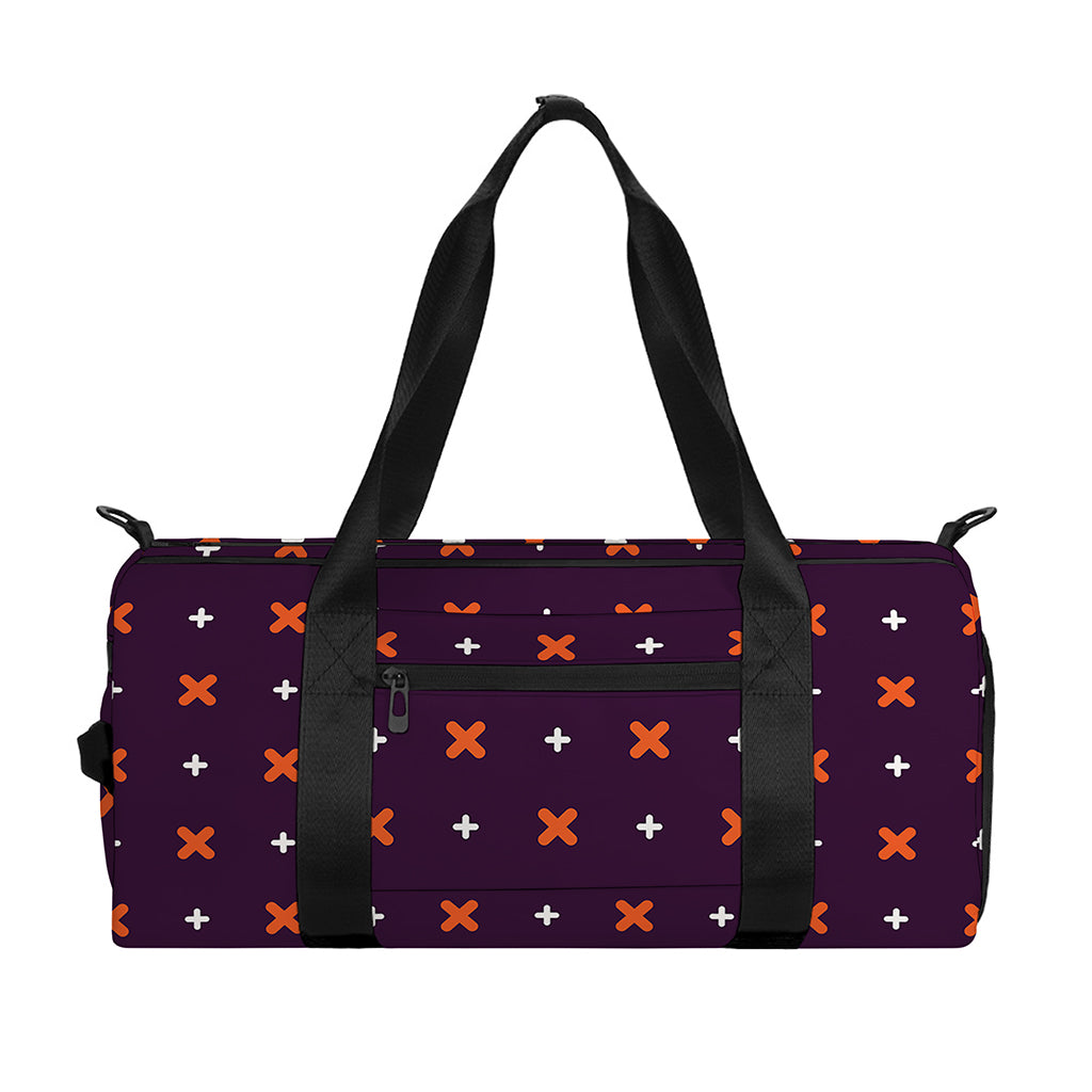 Halloween Plus And Cross Pattern Print Gym Bag