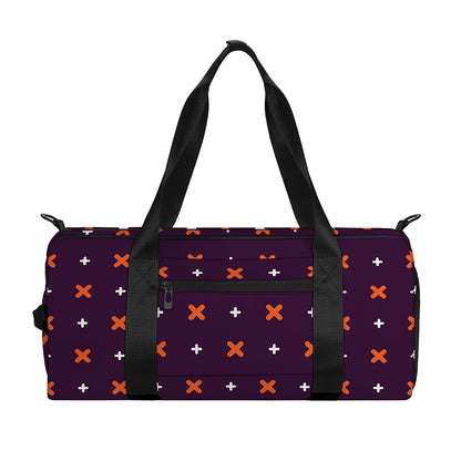 Halloween Plus And Cross Pattern Print Gym Bag