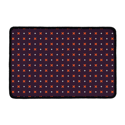 Halloween Plus And Cross Pattern Print Kitchen Mat