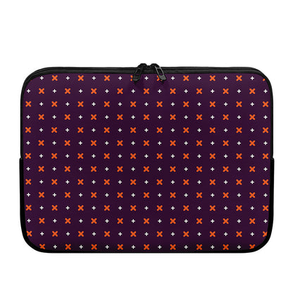 Halloween Plus And Cross Pattern Print Laptop Sleeve
