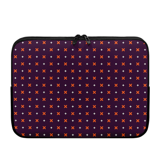 Halloween Plus And Cross Pattern Print Laptop Sleeve