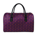 Halloween Plus And Cross Pattern Print Leather Duffel Bag