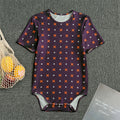 Halloween Plus And Cross Pattern Print Men's Bodysuit