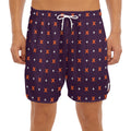 Halloween Plus And Cross Pattern Print Men's Split Running Shorts