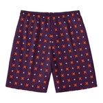 Halloween Plus And Cross Pattern Print Men's Swim Trunks