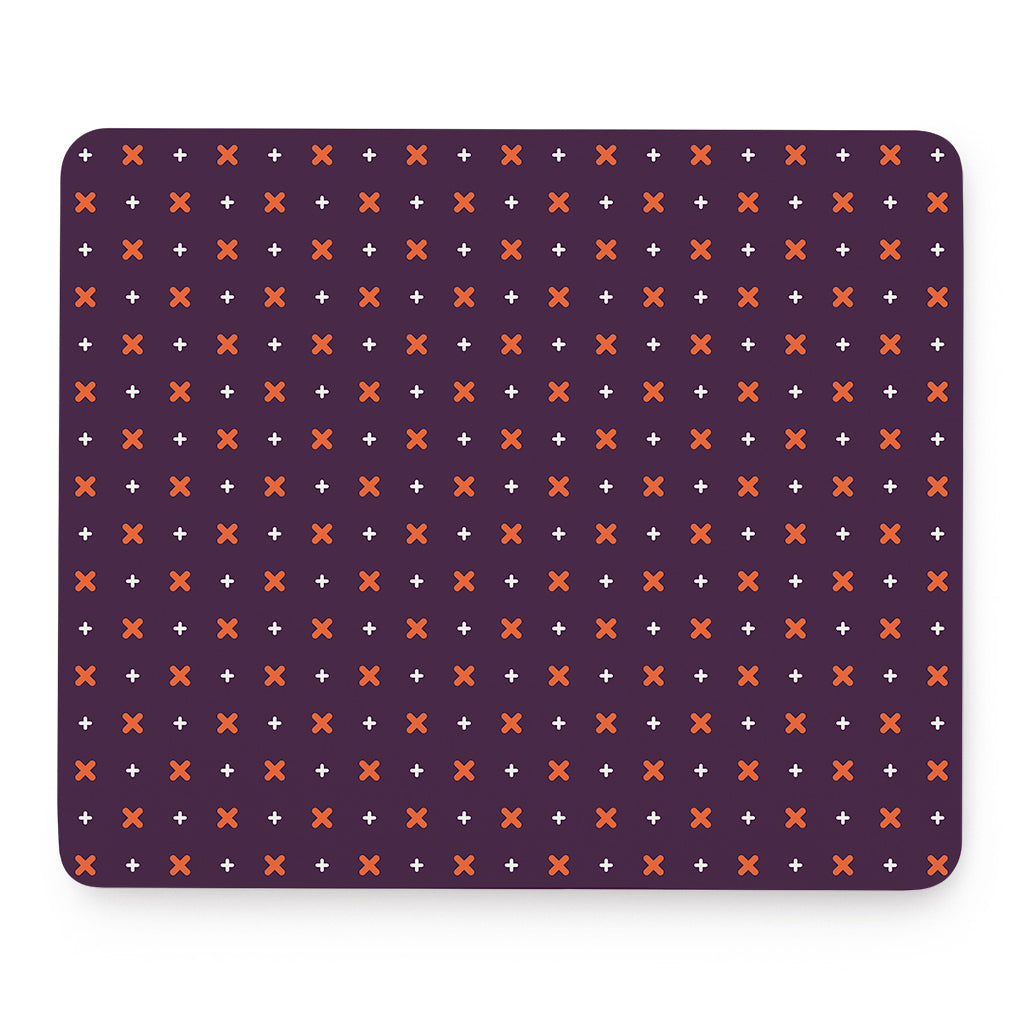 Halloween Plus And Cross Pattern Print Mouse Pad
