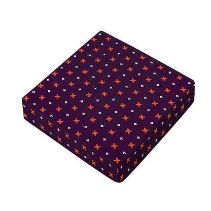 Halloween Plus And Cross Pattern Print Outdoor Seat Cushion Cover
