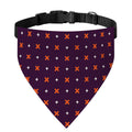 Halloween Plus And Cross Pattern Print Over The Collar Dog Bandana
