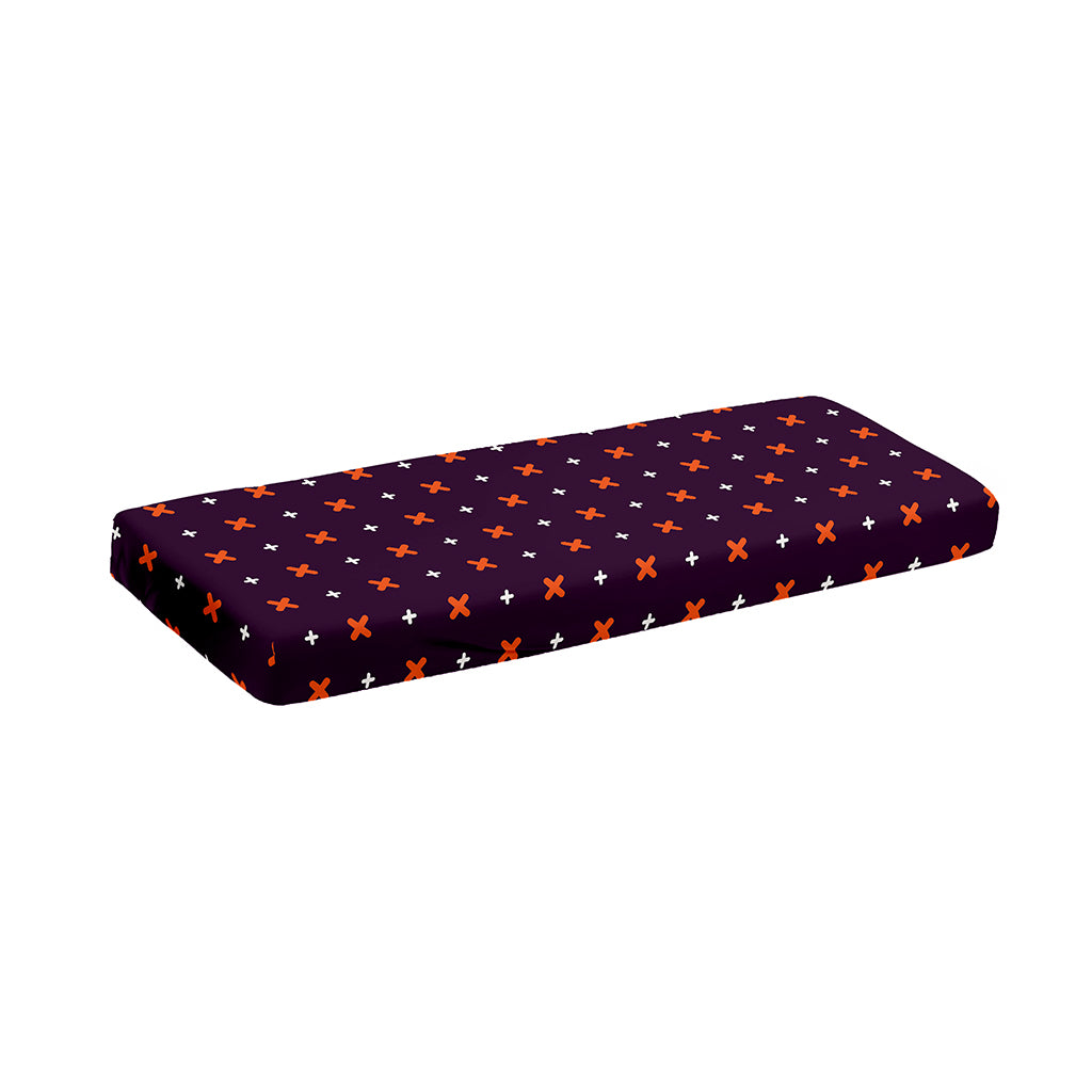 Halloween Plus And Cross Pattern Print Piano Keyboard Cover