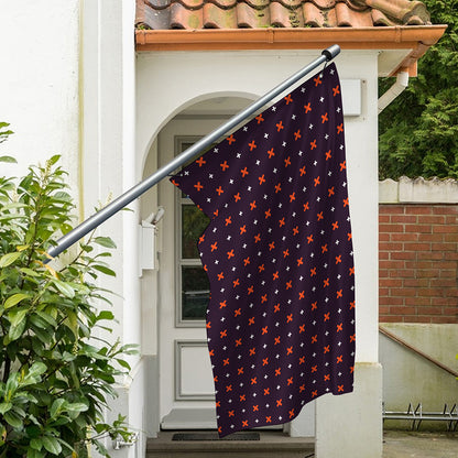 Halloween Plus And Cross Pattern Print Polyester Flag