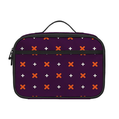Halloween Plus And Cross Pattern Print Portable Lunch Bag