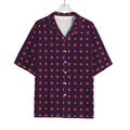 Halloween Plus And Cross Pattern Print Rayon Hawaiian Shirt