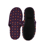 Halloween Plus And Cross Pattern Print Slippers