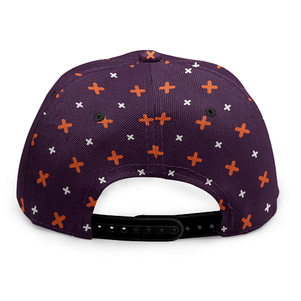 Halloween Plus And Cross Pattern Print Snapback Cap