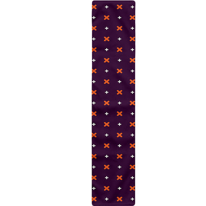 Halloween Plus And Cross Pattern Print Table Runner