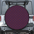 Halloween Plus And Cross Pattern Print Tire Cover
