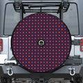 Halloween Plus And Cross Pattern Print Tire Cover With Camera Hole