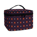 Halloween Plus And Cross Pattern Print Travel Makeup Bag