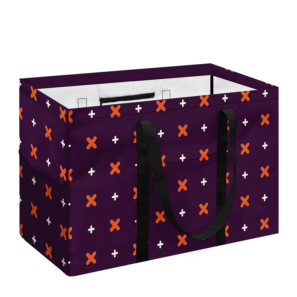 Halloween Plus And Cross Pattern Print Utility Tote Bag