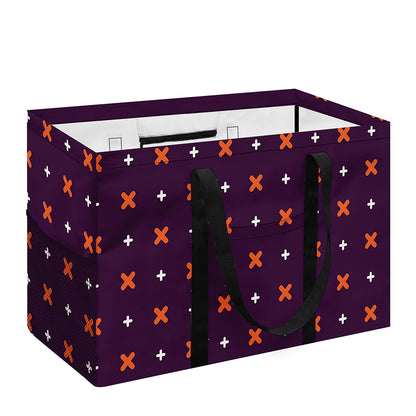 Halloween Plus And Cross Pattern Print Utility Tote Bag