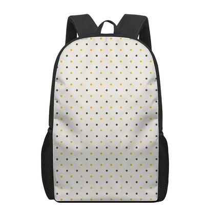 Halloween Polka Dot Pattern Print 17 Inch Backpack