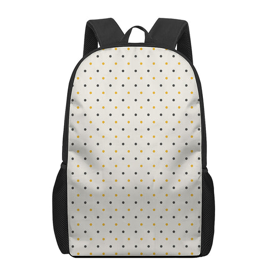 Halloween Polka Dot Pattern Print 17 Inch Backpack