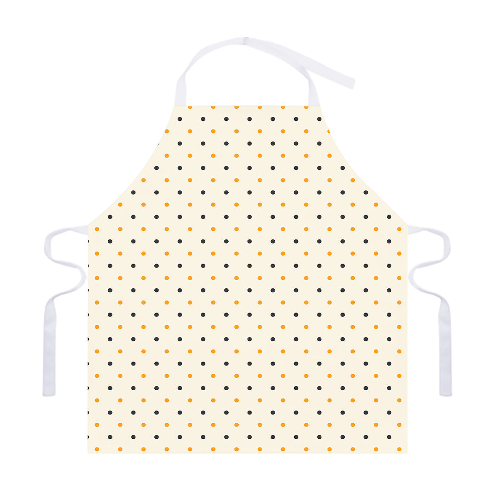 Halloween Polka Dot Pattern Print Adjustable Apron