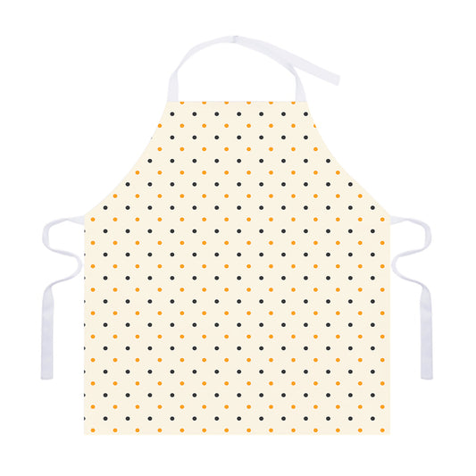 Halloween Polka Dot Pattern Print Adjustable Apron