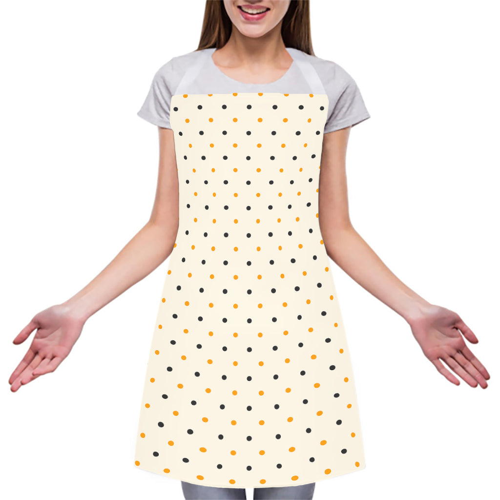 Halloween Polka Dot Pattern Print Adjustable Apron