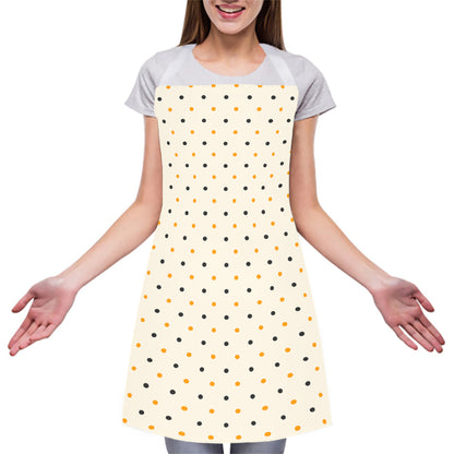 Halloween Polka Dot Pattern Print Adjustable Apron