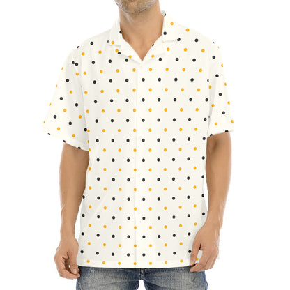 Halloween Polka Dot Pattern Print Aloha Shirt