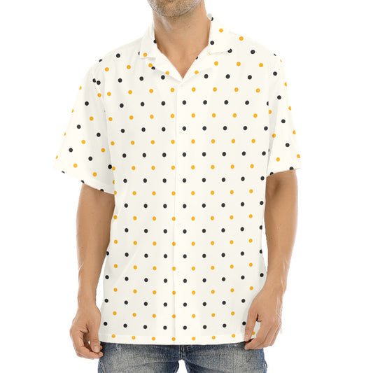 Halloween Polka Dot Pattern Print Aloha Shirt