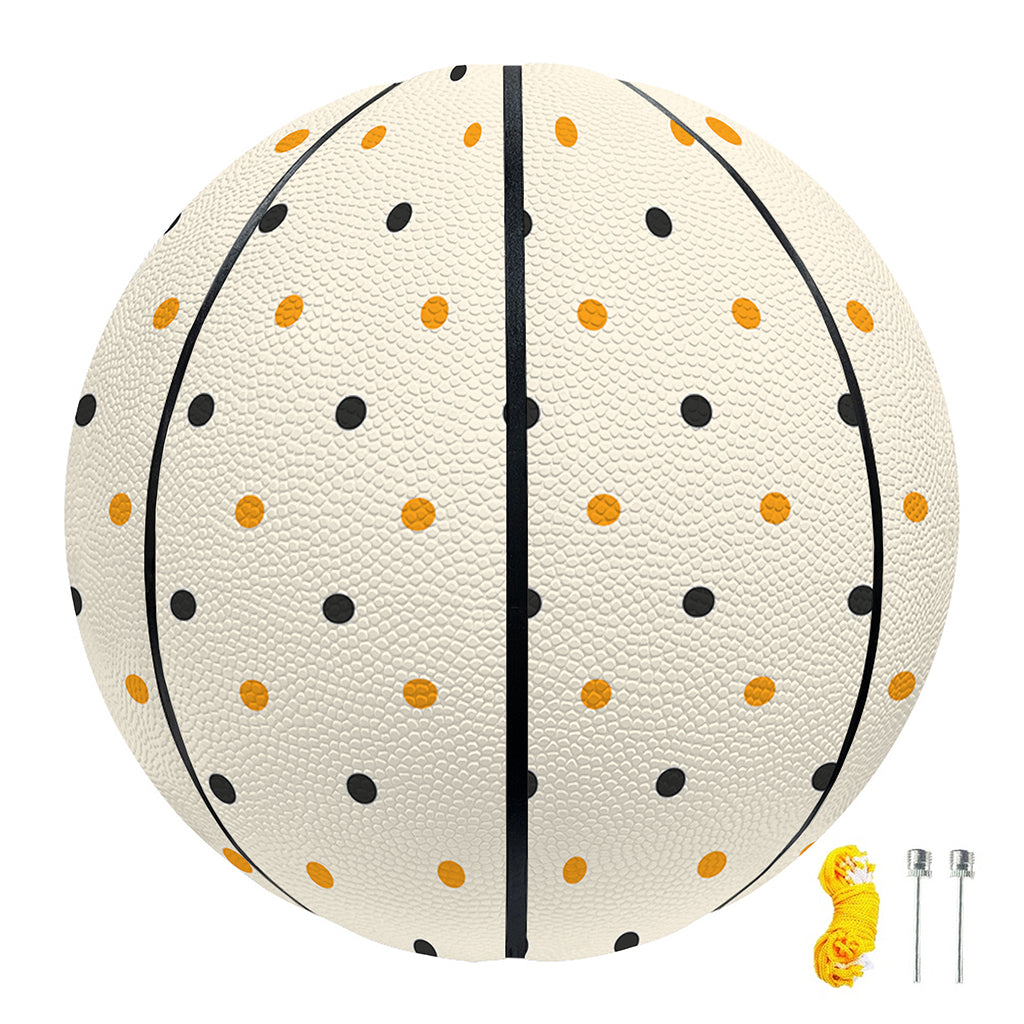 Halloween Polka Dot Pattern Print Basketball
