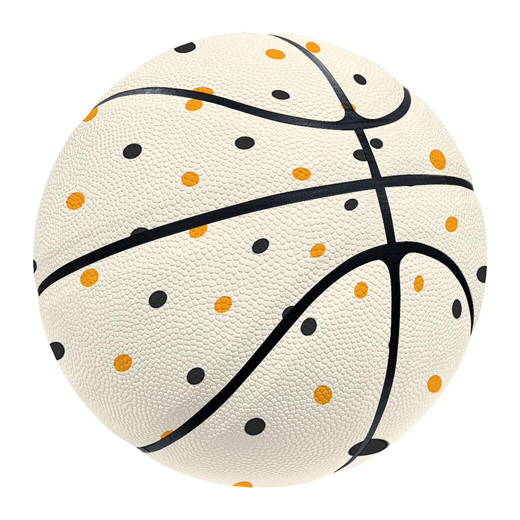 Halloween Polka Dot Pattern Print Basketball