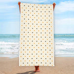 Halloween Polka Dot Pattern Print Beach Towel
