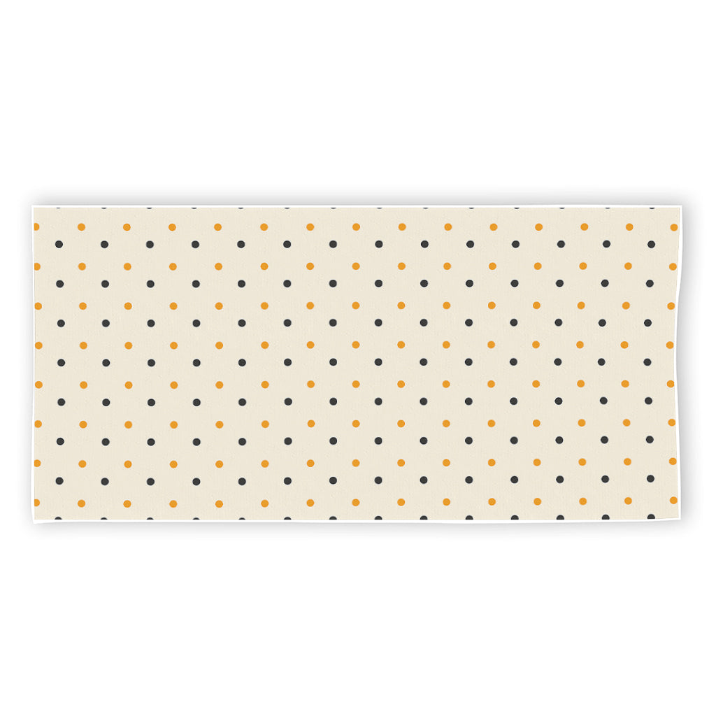 Halloween Polka Dot Pattern Print Beach Towel