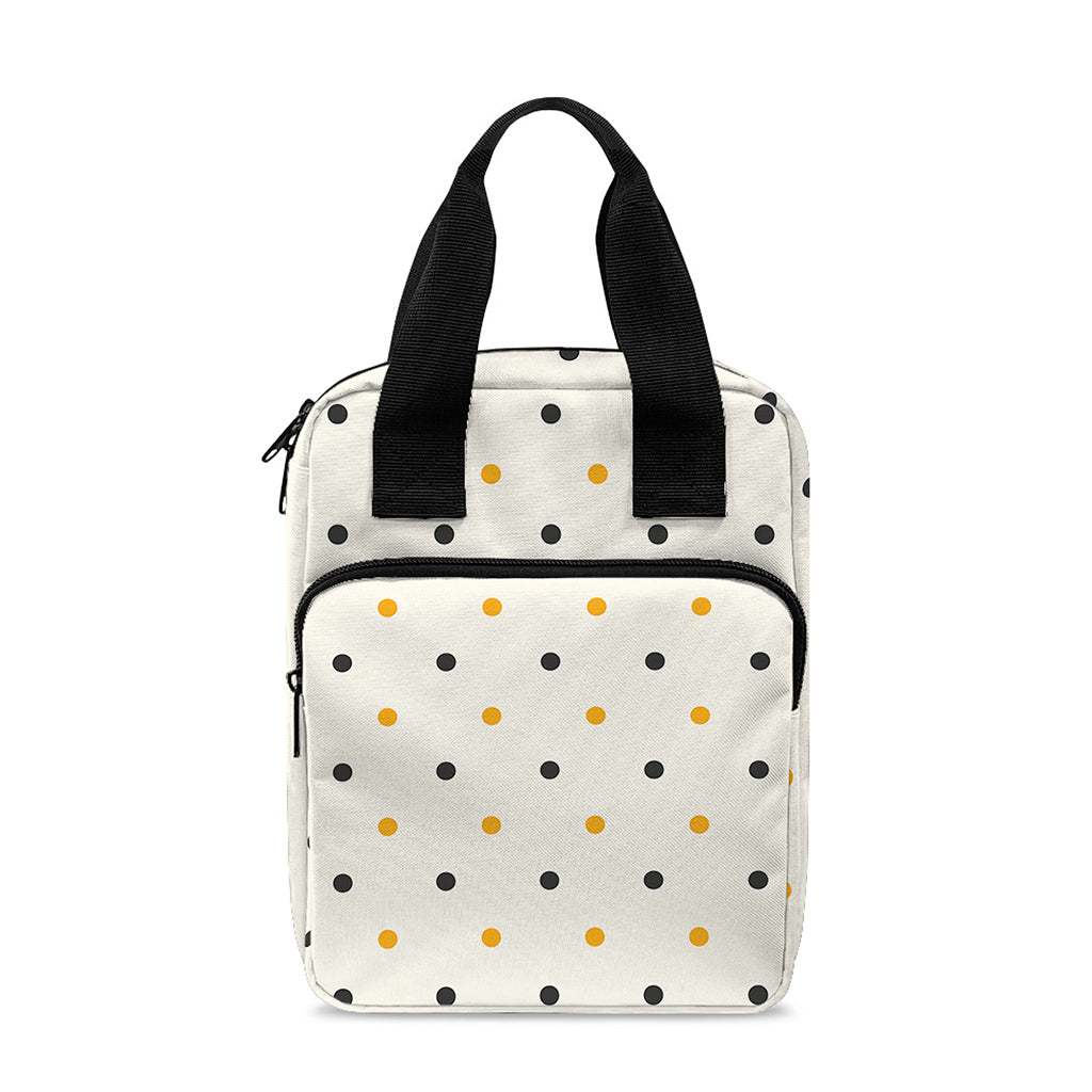 Halloween Polka Dot Pattern Print Bible Tote Bag