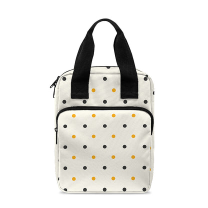 Halloween Polka Dot Pattern Print Bible Tote Bag