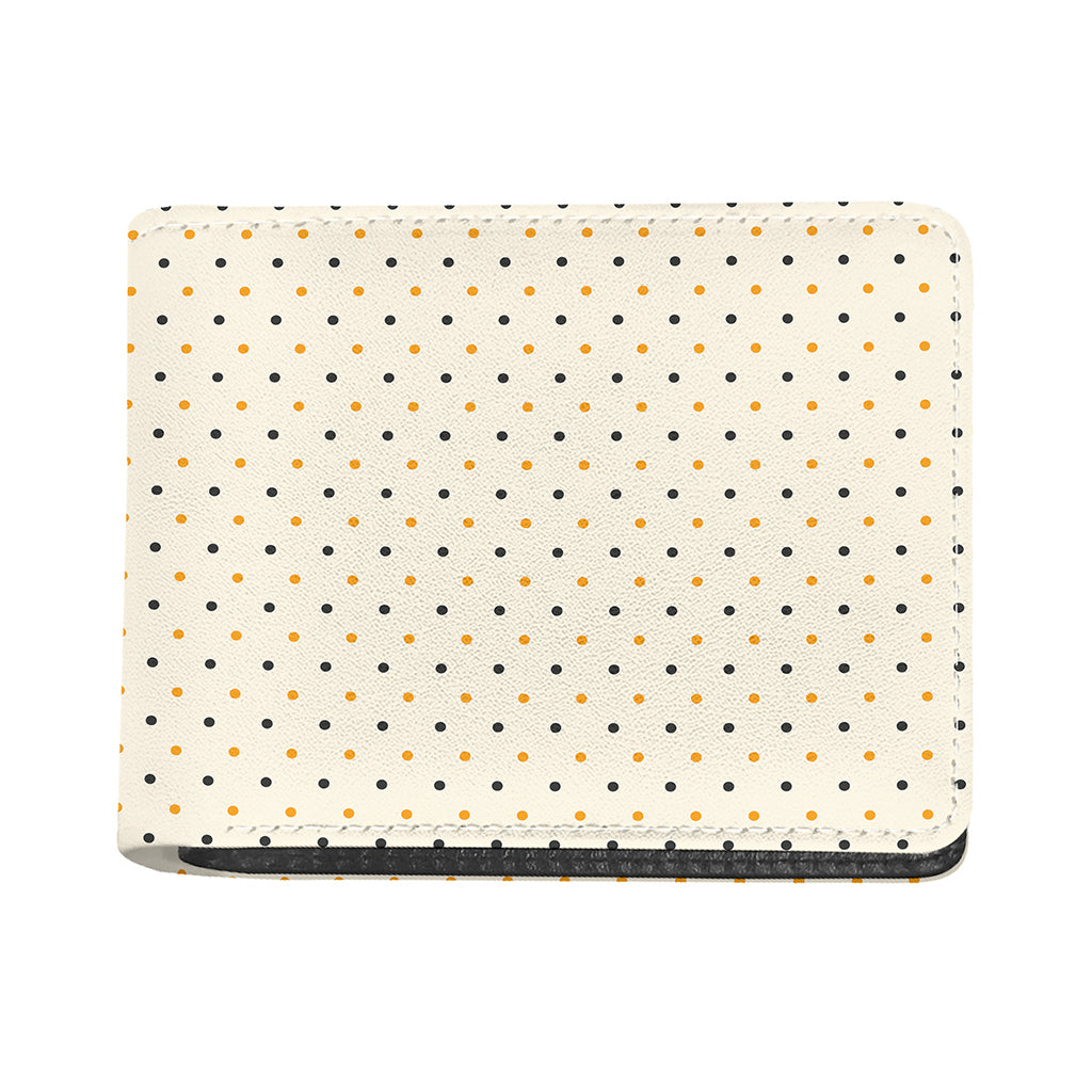Halloween Polka Dot Pattern Print Bifold Wallet
